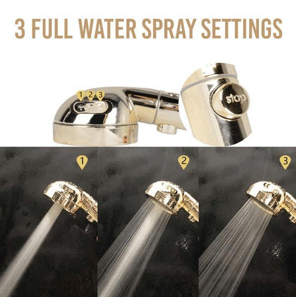3 In 1 High Pressure Shower Head (50% OFF)