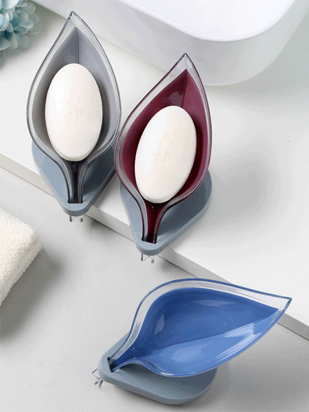 Creative leaf drain soap box-No residue