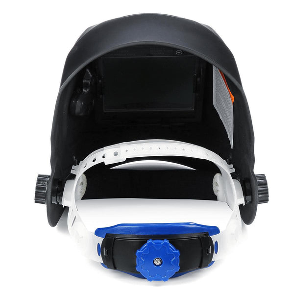 Solar Auto-Darkening Welding Helmet With Big View Area 4 Sensors External Adjustment Arc Tig Mig DIN5-DIN13