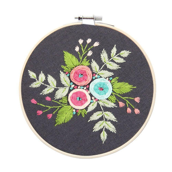 DIY Flower Hand Embroidery Kit