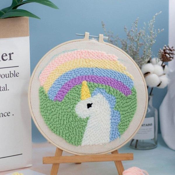 DIY PUNCH NEEDLE EMBROIDERY KIT