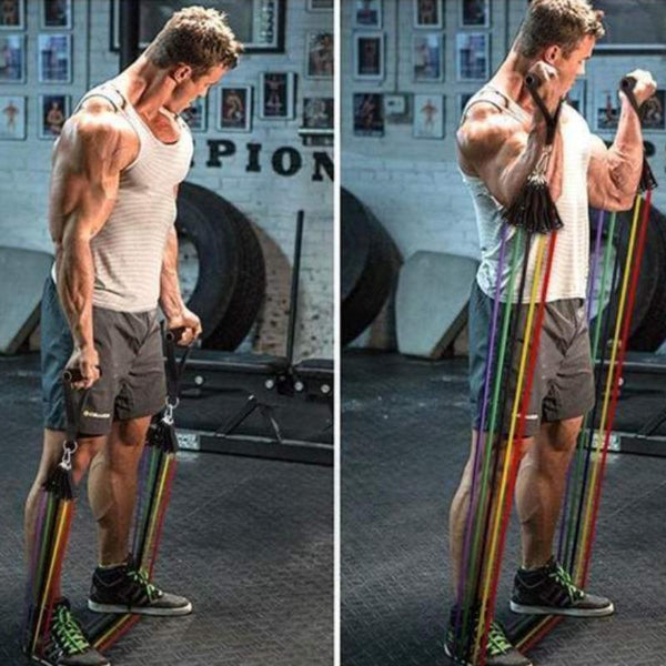 GYM TRAINING RESISTANCE BAND SET