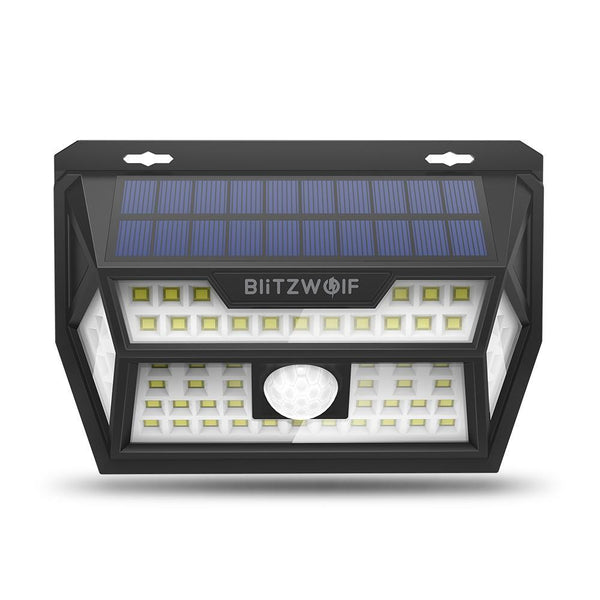 Solar Powered Motion Sensing Outdoors Wide Angle Wall Light with LEDs