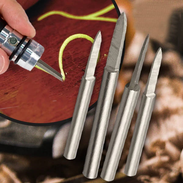 Double-Edged Carbide Carving Bits