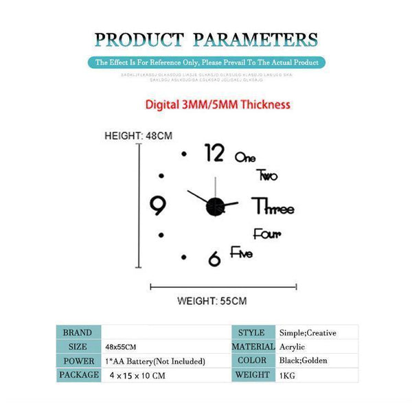 Diy Large Wall Clock