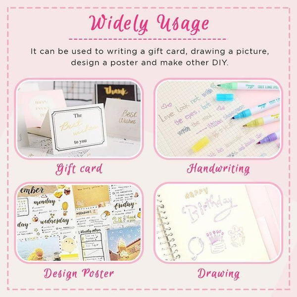 Double Line Fluorescent Pen