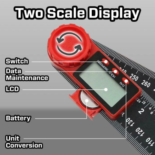 DIGITAL ANGLE MEASURING FINDER TOOL