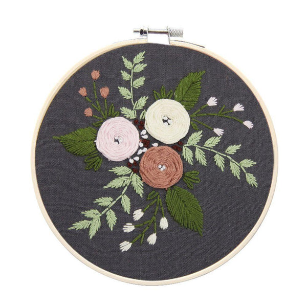 DIY Flower Hand Embroidery Kit