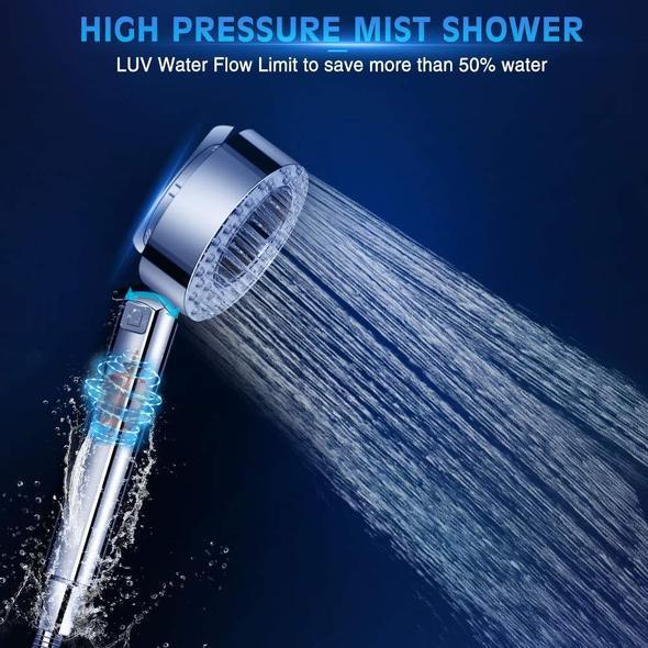 Double-sided Water Pressurized Shower Head Handheld High-pressure Sprinkler