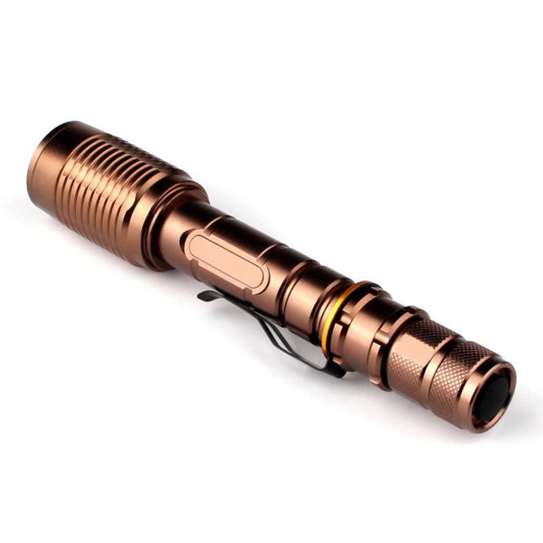 Tactical Flashlight 1200 Lumen CREE T6 LED  5 Mode Torch + 18650 Battery + Charger Get 2 for Only $29.95
