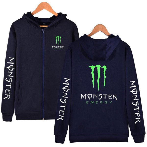Unisex MONSTER ENERGY Hooded Zipper Sweatshirt