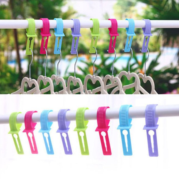 Multi-function Windproof Plastic Hook Strap Lock - 20PCS