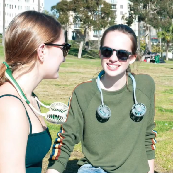 Rechargeable Neckband Fan - Keep Cool Wherever You Are!