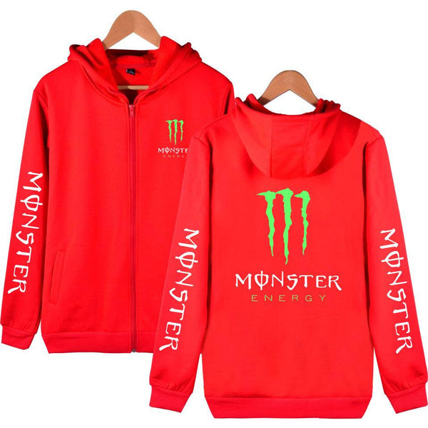 Unisex MONSTER ENERGY Hooded Zipper Sweatshirt