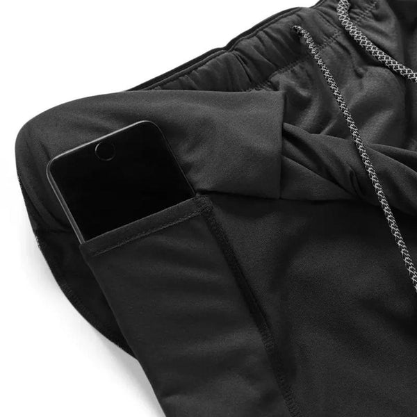 Men's 2 in 1 Fitness Running Shorts