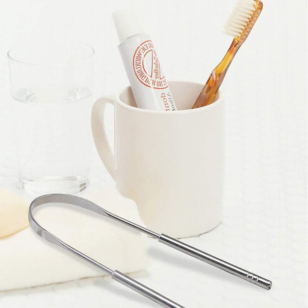STAINLESS STEEL TONGUE SCRAPE CLEANER