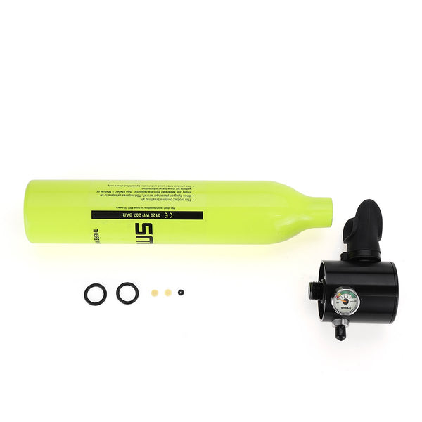 500ML Mini Air Tank Cylinder Underwater Oxygen Tank Breathing Respirator Swimming Diving Set Equipment