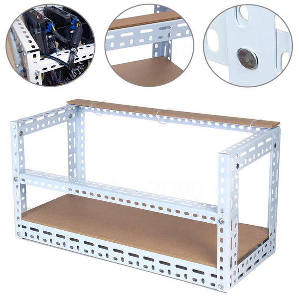 DIY Aluminum Frame Bitcoin Mining Rig Frame For 6 GPU Mining Crypto Mining Rig