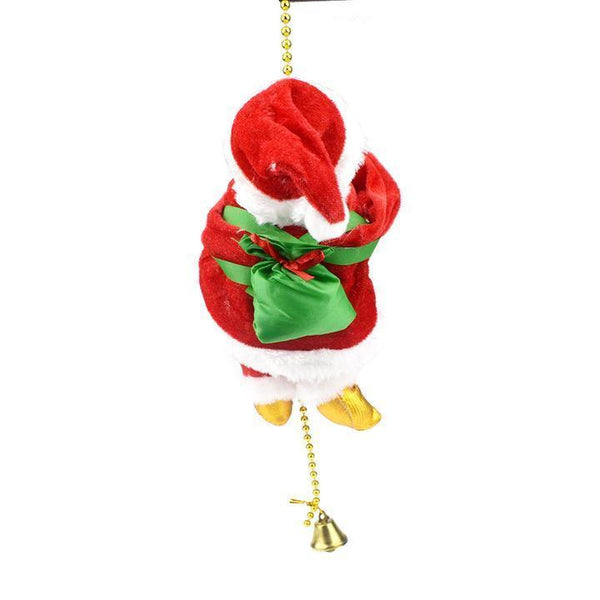 Santa Claus Climbs The Rope