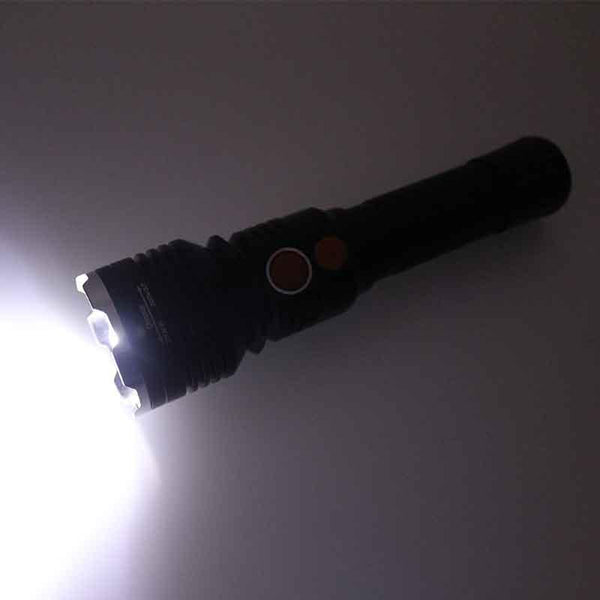 Tactical Elite Rechargeable Flashlight with COB LED Zoom 4 Modes