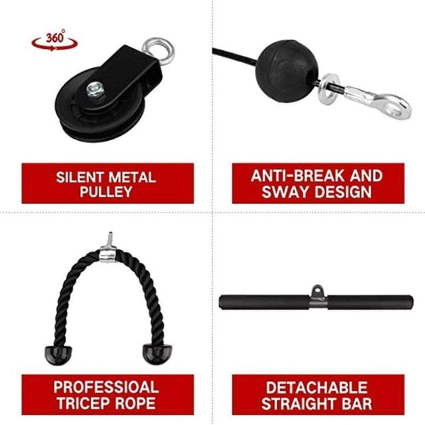 POWERPULL - HOME GYM PULLEY CABLE