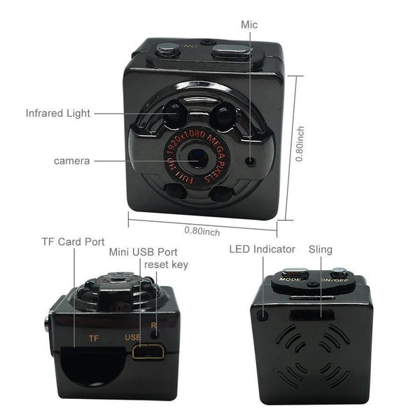 Mini Sports HD 1080P Camera