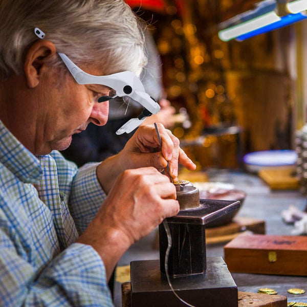 ADJUSTABLE MAGNIFYING GLASSES