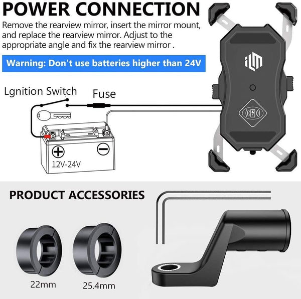 UNIVERSAL PHONE MOUNT WIRELESS CHARGER