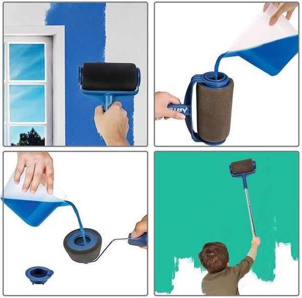 MULTIFUNCTIONAL PAINT ROLLER BRUSH TOOLS SET (8 PCS)