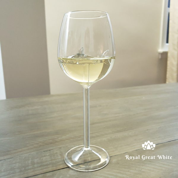 Crystal Shark Wine Glass