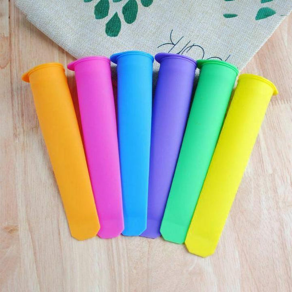 Colorful Silicone Ice Pop Mold Set