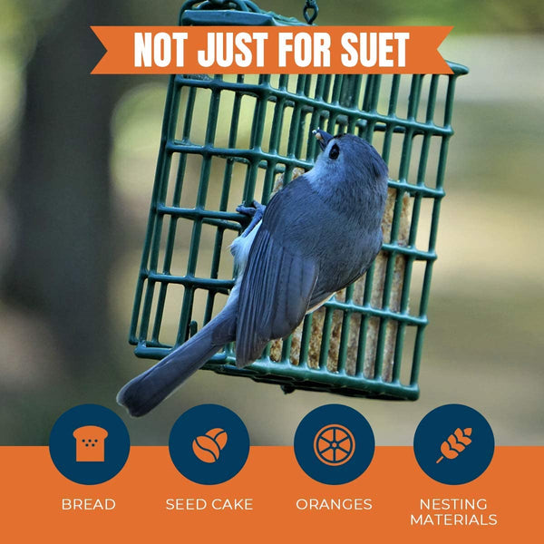 BIRD FOOD FEEDER SUET CONTAINER