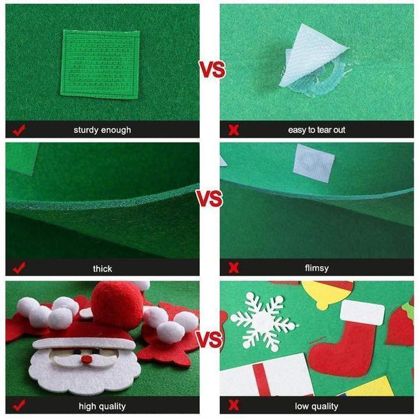 DIY felt christmas tree/snowman