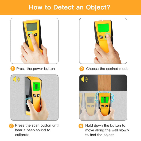 3-IN-1 STUD FINDER METAL DETECTOR