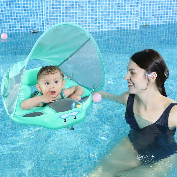 MAMBOBABY BABY FLOAT WITH CANOPY