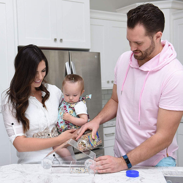 CLEAR GLASS VIEWING BIRD FEEDER