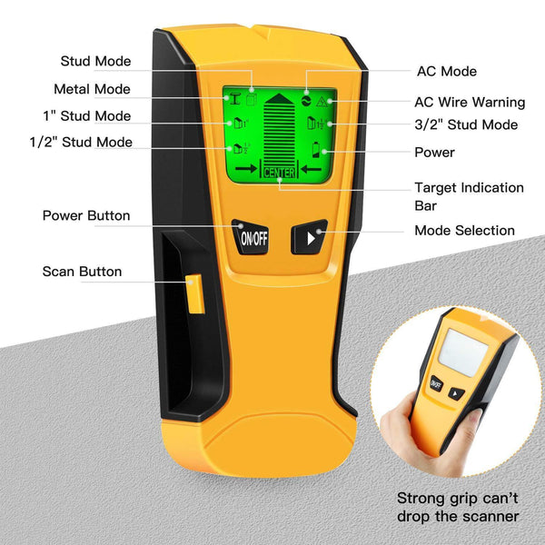 3-IN-1 STUD FINDER METAL DETECTOR