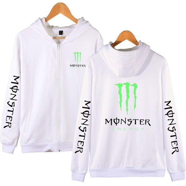 Unisex MONSTER ENERGY Hooded Zipper Sweatshirt