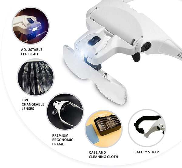 ADJUSTABLE MAGNIFYING GLASSES