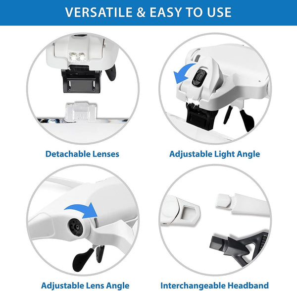ADJUSTABLE MAGNIFYING GLASSES
