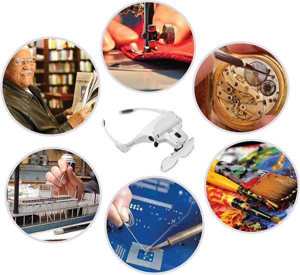 ADJUSTABLE MAGNIFYING GLASSES