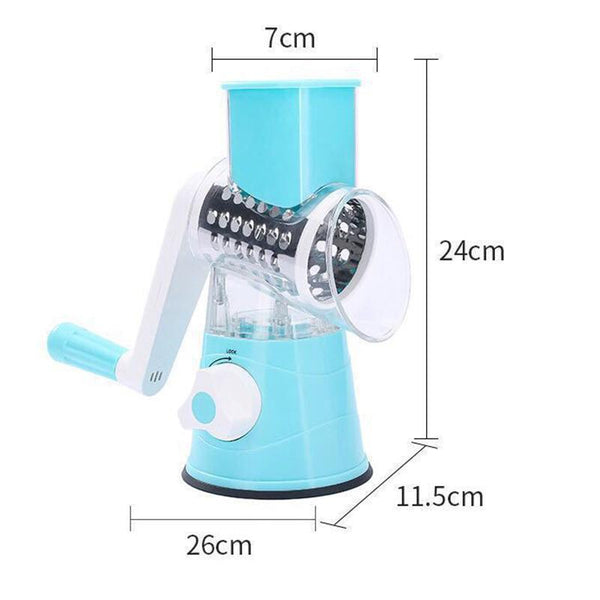 Manual Multifunctional Round Mandoline Slicer Potato Cheese Vegetable Cutter Slicer Kitchen Gadgets