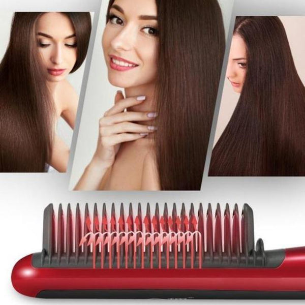 DUAL-PURPOSE HAIR STRAIGHTENER COMB