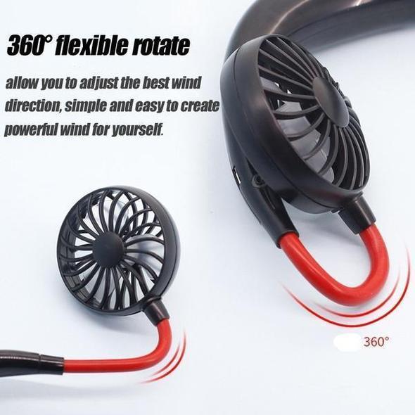 Rechargeable Neckband Fan - Keep Cool Wherever You Are!