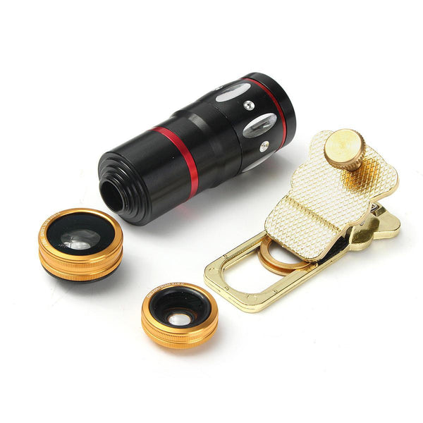 Clip-On 10X Zoom Telephoto Lens For Smartphone and Tablet