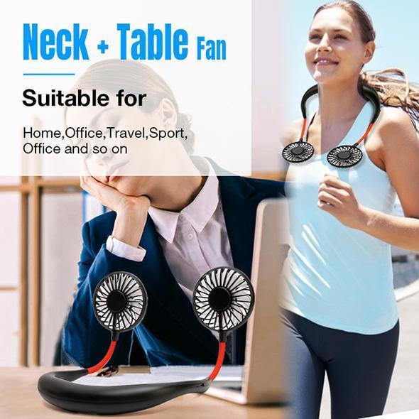 Rechargeable Neckband Fan - Keep Cool Wherever You Are!