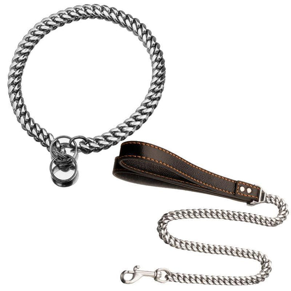 DOG CHAIN COLLAR LEASH