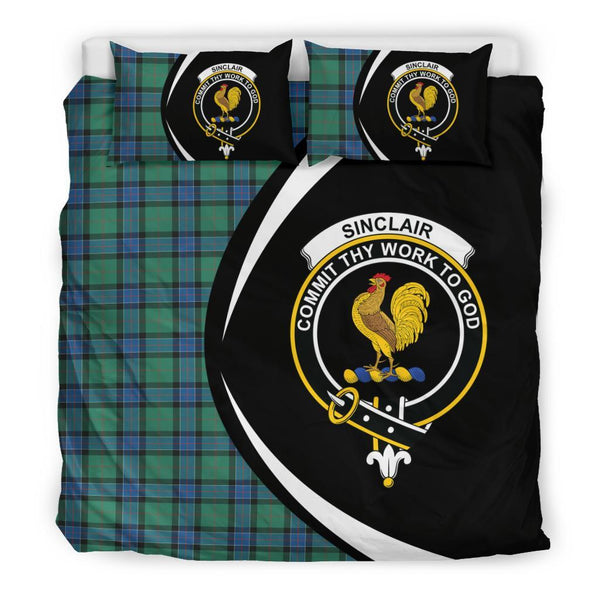 Sinclair Hunting Ancient Tartan Circle Style Bedding Set HJ4