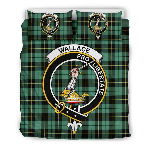 Wallace Hunting Ancient Clan Badge Tartan Bedding Set K5