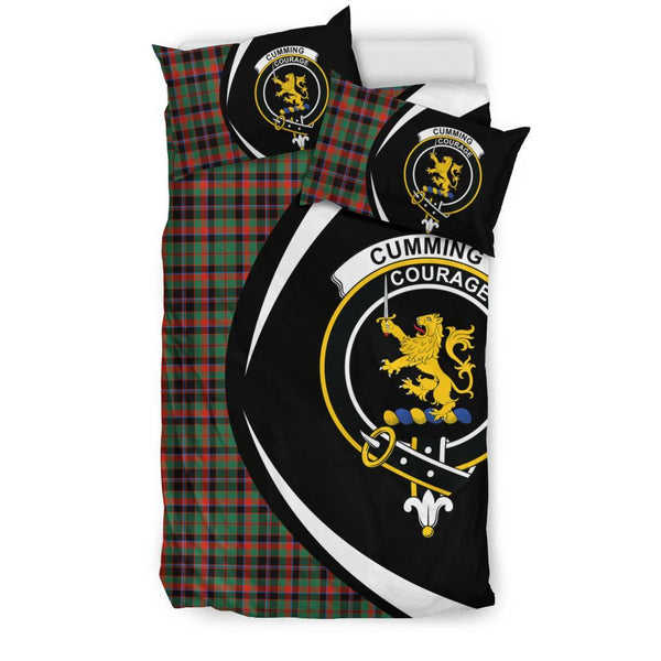 Cumming Hunting Ancient Tartan Circle Style Bedding Set HJ4